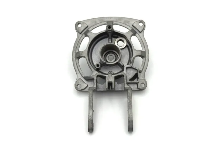 Precision aluminum die cast end caps and mounting brackets for pneumatic tool assemblies, featuring integrated alignment features.